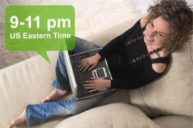 Woman using laptop